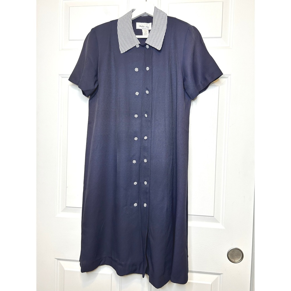 Hayley...too Shift Dress Vintage Small Navy